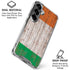 Ireland Flag Dark Wood Galaxy S26 Clear Case