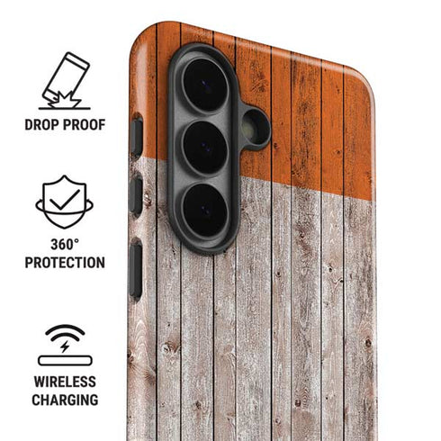 Ireland Flag Dark Wood Galaxy S26 Impact Case