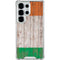 Ireland Flag Dark Wood Galaxy S26 Ultra Clear Case