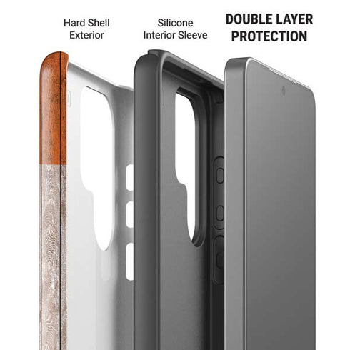 Ireland Flag Dark Wood Galaxy S26 Ultra Impact Case