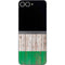Ireland Flag Dark Wood Galaxy Z Flip6 Skin