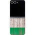 Ireland Flag Dark Wood Galaxy Z Flip6 Skin