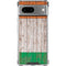 Ireland Flag Dark Wood Google Pixel 8a Clear Case