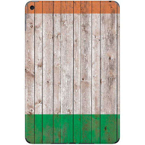 Ireland Flag Dark Wood iPad Skins
