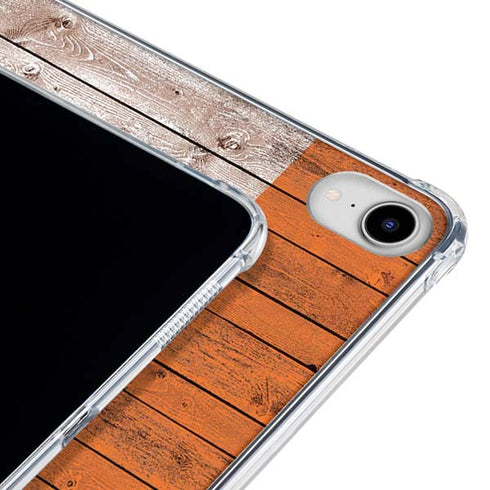 Ireland Flag Dark Wood iPad 11th Gen (2025) Clear Case