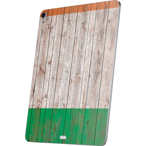 Ireland Flag Dark Wood Apple iPad Air Skin