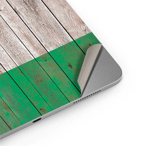 Ireland Flag Dark Wood Apple iPad Air Skin