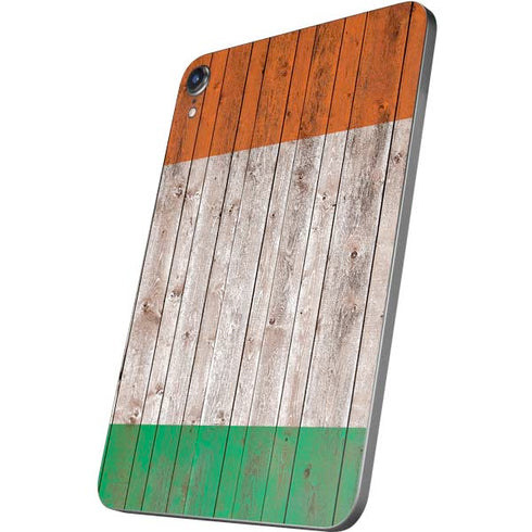 Ireland Flag Dark Wood Apple iPad Mini Skin
