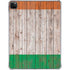 Ireland Flag Dark Wood iPad Pro 11in (2024) Clear Case