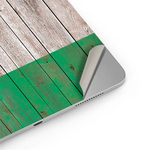 Ireland Flag Dark Wood iPad Pro 13in M4 (2024) Skin