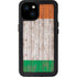 Ireland Flag Dark Wood iPhone 15 Plus Waterproof Case
