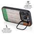 Ireland Flag Dark Wood iPhone 15 Pro Kickstand Case