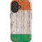 Ireland Flag Dark Wood iPhone 16 Magsafe Impact Case