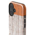 Ireland Flag Dark Wood iPhone 16 Plus Impact Case