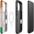 Ireland Flag Dark Wood iPhone 16 Pro Magsafe Impact Case