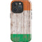 Ireland Flag Dark Wood iPhone 16 Pro Max Impact Case
