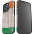 Ireland Flag Dark Wood iPhone 16 Pro Max Impact Case