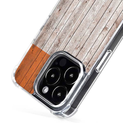 Ireland Flag Dark Wood iPhone 16 Pro Max MagSafe Case