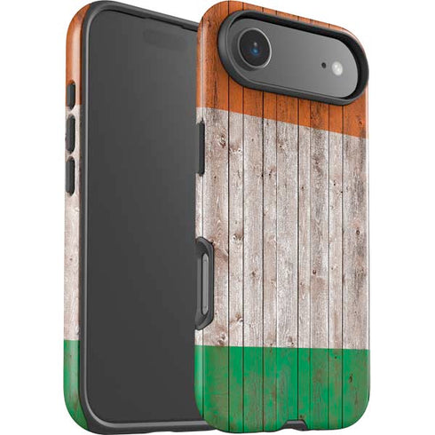 Ireland Flag Dark Wood iPhone 17 Air Impact Case