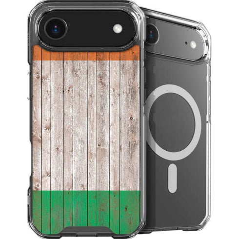 Ireland Flag Dark Wood iPhone 17 Air MagSafe Case