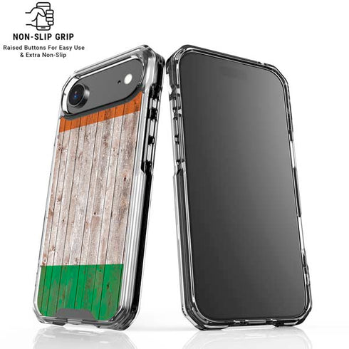Ireland Flag Dark Wood iPhone 17 Air MagSafe Case