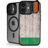 Ireland Flag Dark Wood iPhone 17 Kickstand Case