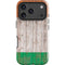 Ireland Flag Dark Wood iPhone 17 Pro Max Impact Case
