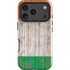 Ireland Flag Dark Wood iPhone 17 Pro Max Impact Case