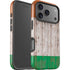 Ireland Flag Dark Wood iPhone 17 Pro Max Impact Case