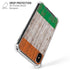 Ireland Flag Dark Wood iPhone X/XS Clear Case