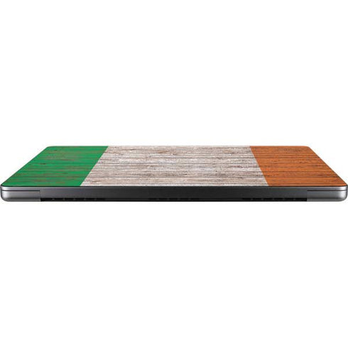 Ireland Flag Dark Wood Apple MacBook Pro 14-inch Skin