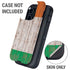 Ireland Flag Dark Wood Otterbox Defender iPhone Skin