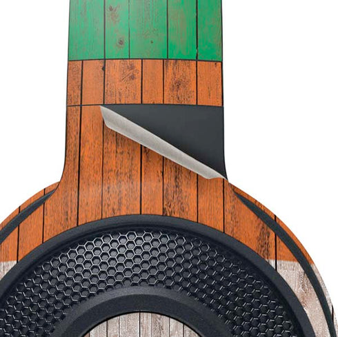 Ireland Flag Dark Wood Razer Kraken X Skin