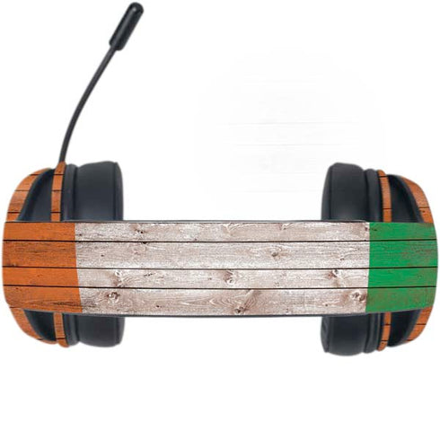 Ireland Flag Dark Wood Razer Kraken X Skin