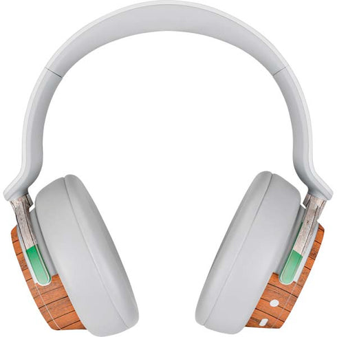 Ireland Flag Dark Wood Surface Headphones Skin