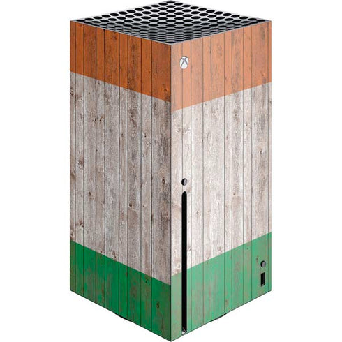 Ireland Flag Dark Wood Xbox Series X Skins