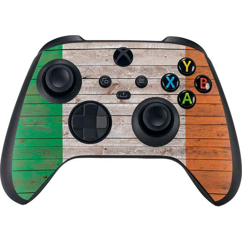 Ireland Flag Dark Wood Xbox Series X Skins