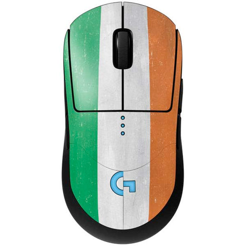 Ireland Flag Distressed G Pro Wireless Gaming Mouse Skin