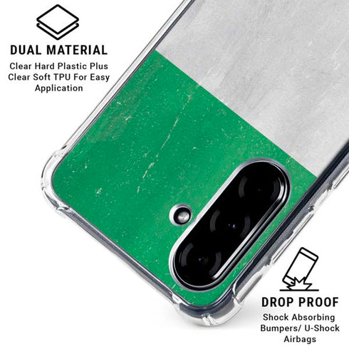 Ireland Flag Distressed Galaxy A36 5G Clear Case