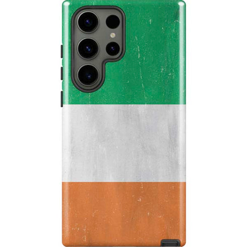 Ireland Flag Distressed Galaxy S23 Ultra Pro Case