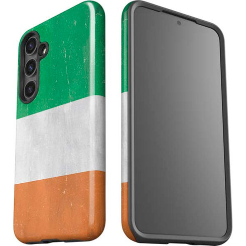 Ireland Flag Distressed Galaxy S25 Impact Case