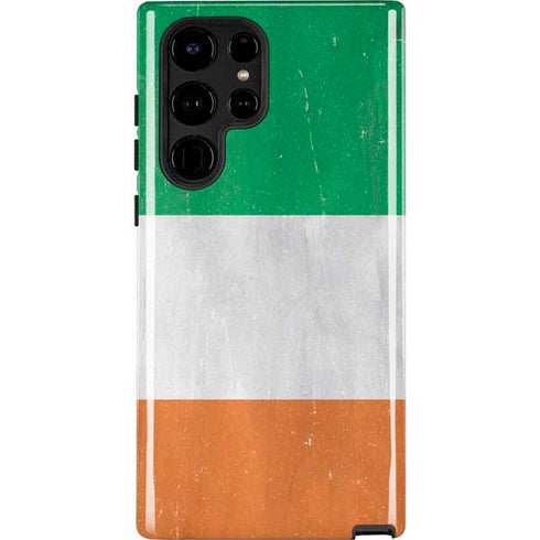 Ireland Flag Distressed Galaxy Cases