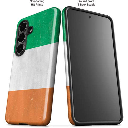 Ireland Flag Distressed Galaxy S26 Plus Impact Case