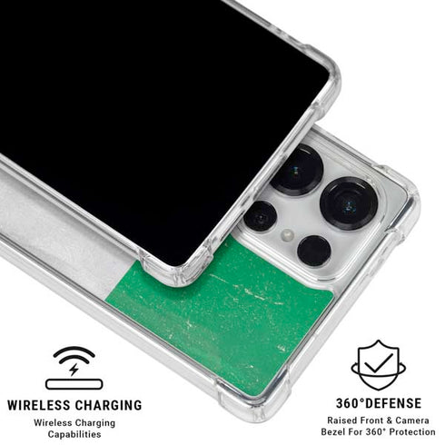 Ireland Flag Distressed Galaxy S26 Ultra Clear Case