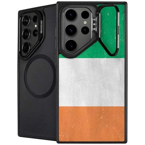 Ireland Flag Distressed Galaxy S26 Ultra Kickstand Case