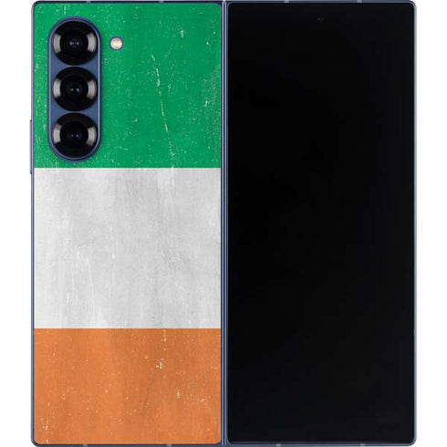 Ireland Flag Distressed Galaxy Z Fold6 Skin