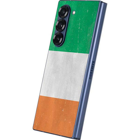 Ireland Flag Distressed Galaxy Z Fold6 Skin