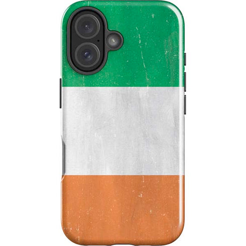 Ireland Flag Distressed iPhone 16 Impact Case