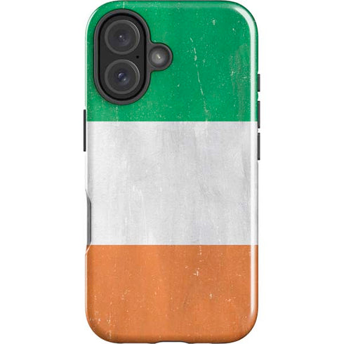 Ireland Flag Distressed iPhone 16 Plus Impact Case