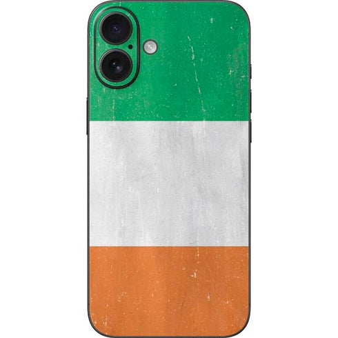 Ireland Flag Distressed iPhone 16 Plus Skin